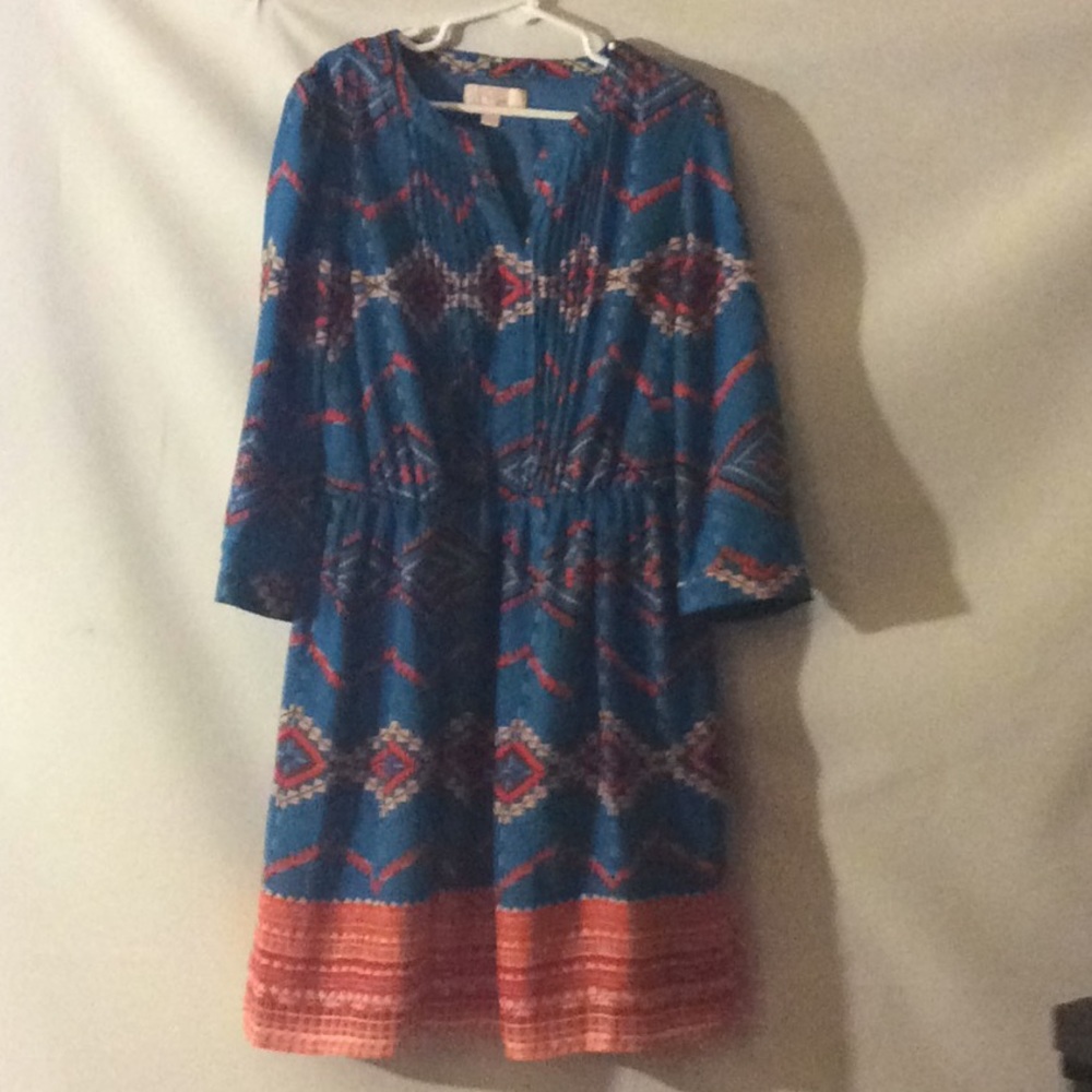 Giani Bini girl blue 3/4 sleeves casual dress #12